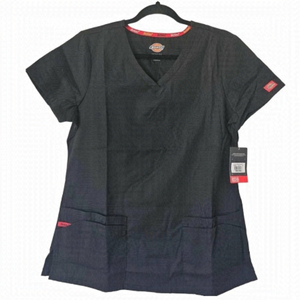 Dickies, Women’s Eds Signature V-Neck Top with Multiple Patch Pockets. Size: M